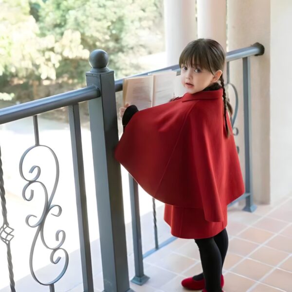 redvelvet_5_f70ffccc-7208-4e39-a139-7a6da36034fe.jpg Red Little Girls' Holiday Dress & Poncho Set